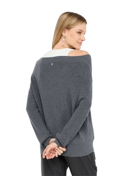 Maglione da donna in misto lana , gioiello, colore grigio LIU JO | MF5126-MA85Q03738
